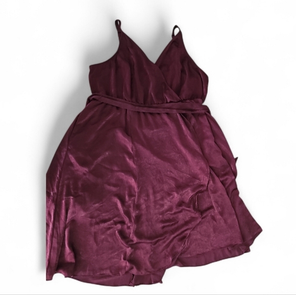 Torrid Burgundy Shimmer Midi Dress Plus Size 3 Holiday Party Evening Event NWOT - Picture 5 of 11